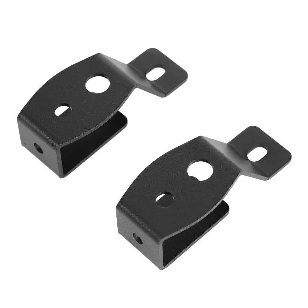 4 Inch 30W Corrugated Lens Flood Beam LED Pods Lights with A-Pillar Mounting Bracket For Ford Bronco 2/4 Door 2021 2022