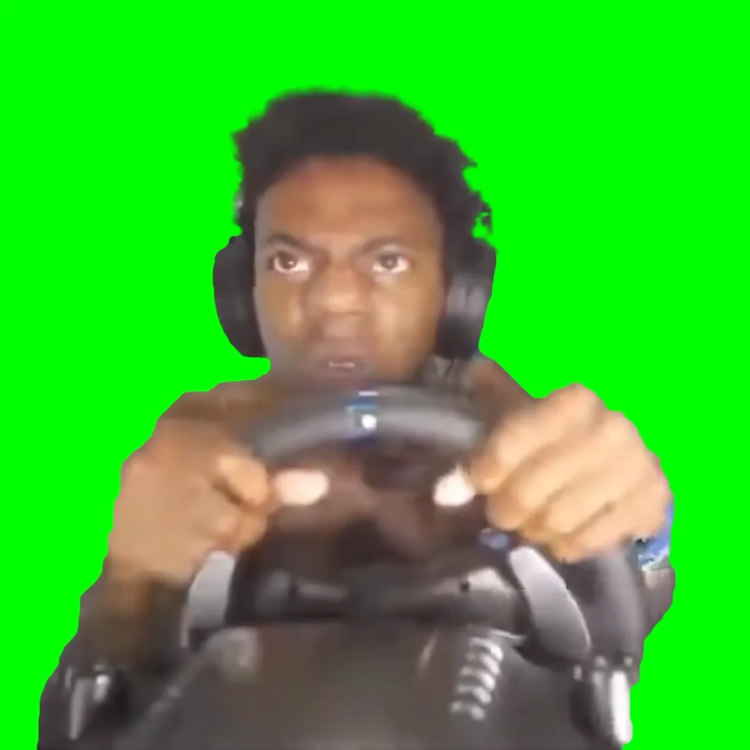 FASTER! I gotta go fast! - IShowSpeed driving meme (Green Screen)