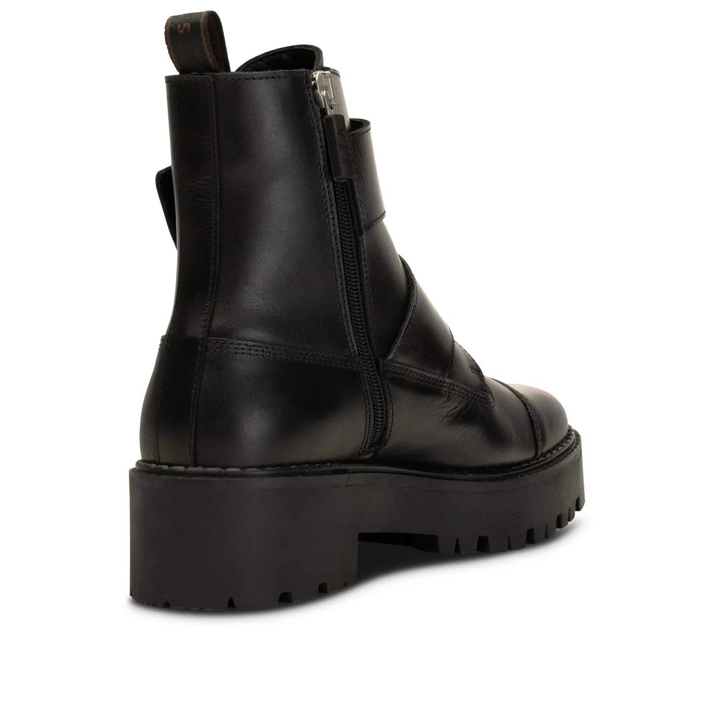 Ida Boot Leather - BLACK