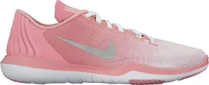 NIKE FLEX SUPREME TR 5 PRM WHITE/MATTE SILVER/BRIGHT MELON WOMENS CROSS TRAINING SHOES