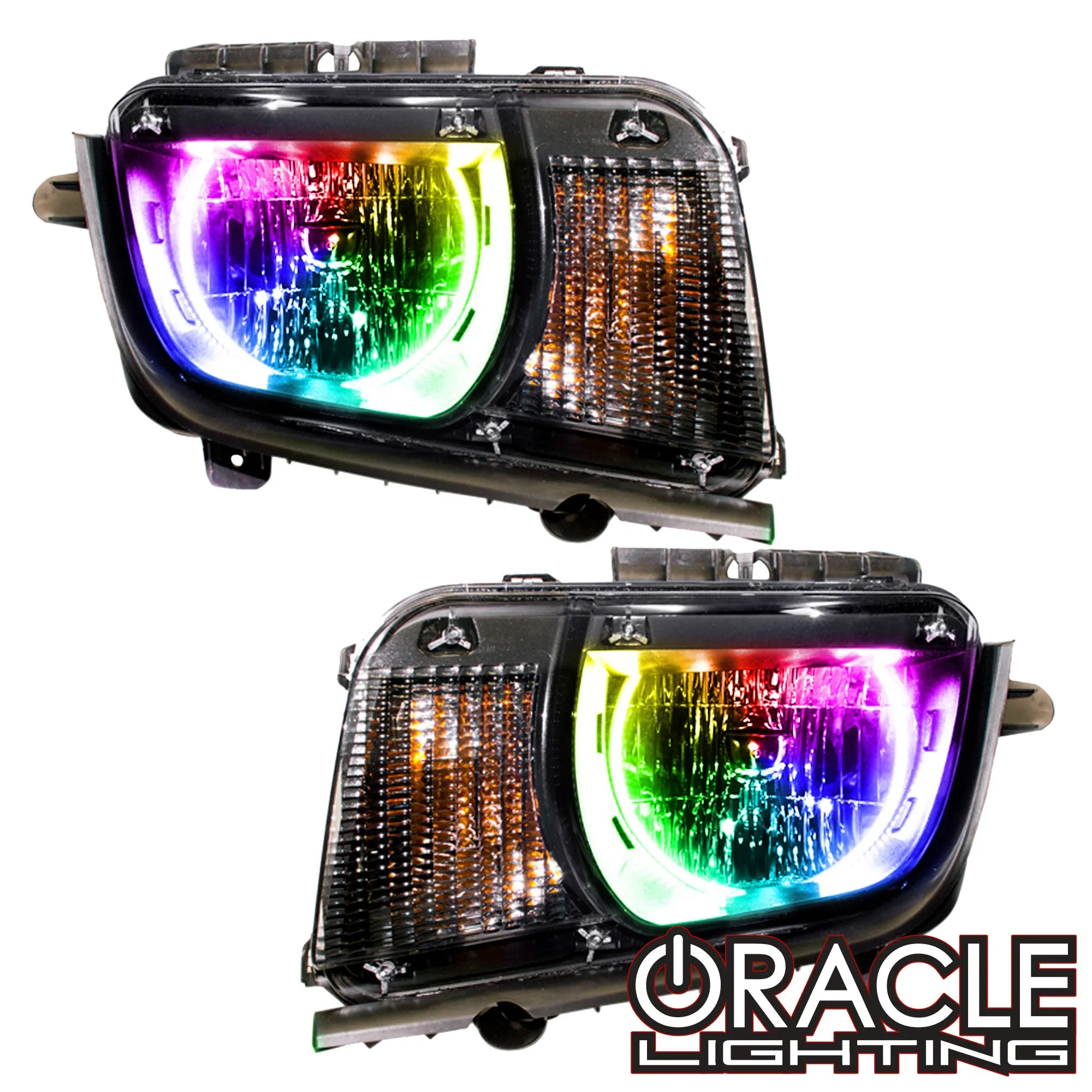 ORACLE Lighting 2010-2013 Chevrolet Camaro Non RS Pre-Assembled Headlights - Dynamic ColorSHIFT
