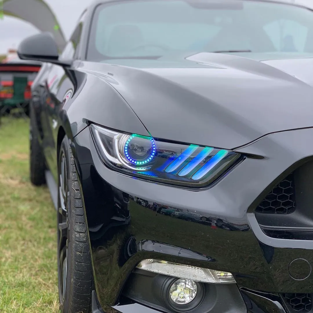 ORACLE Lighting 2015-2017 Ford Mustang V6/GT/Shelby Dynamic ColorSHIFT DRL Upgrade w/Halo Kit