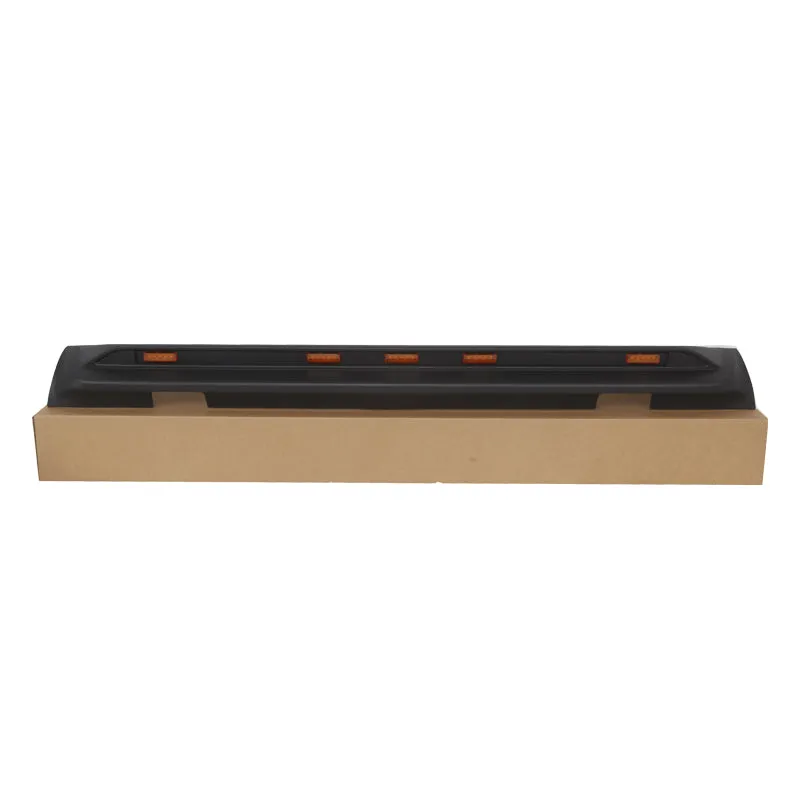 Rear Roof Spoiler with Amber LED Lights for 2018-2024 Jeep Wrangler JL Hardtop