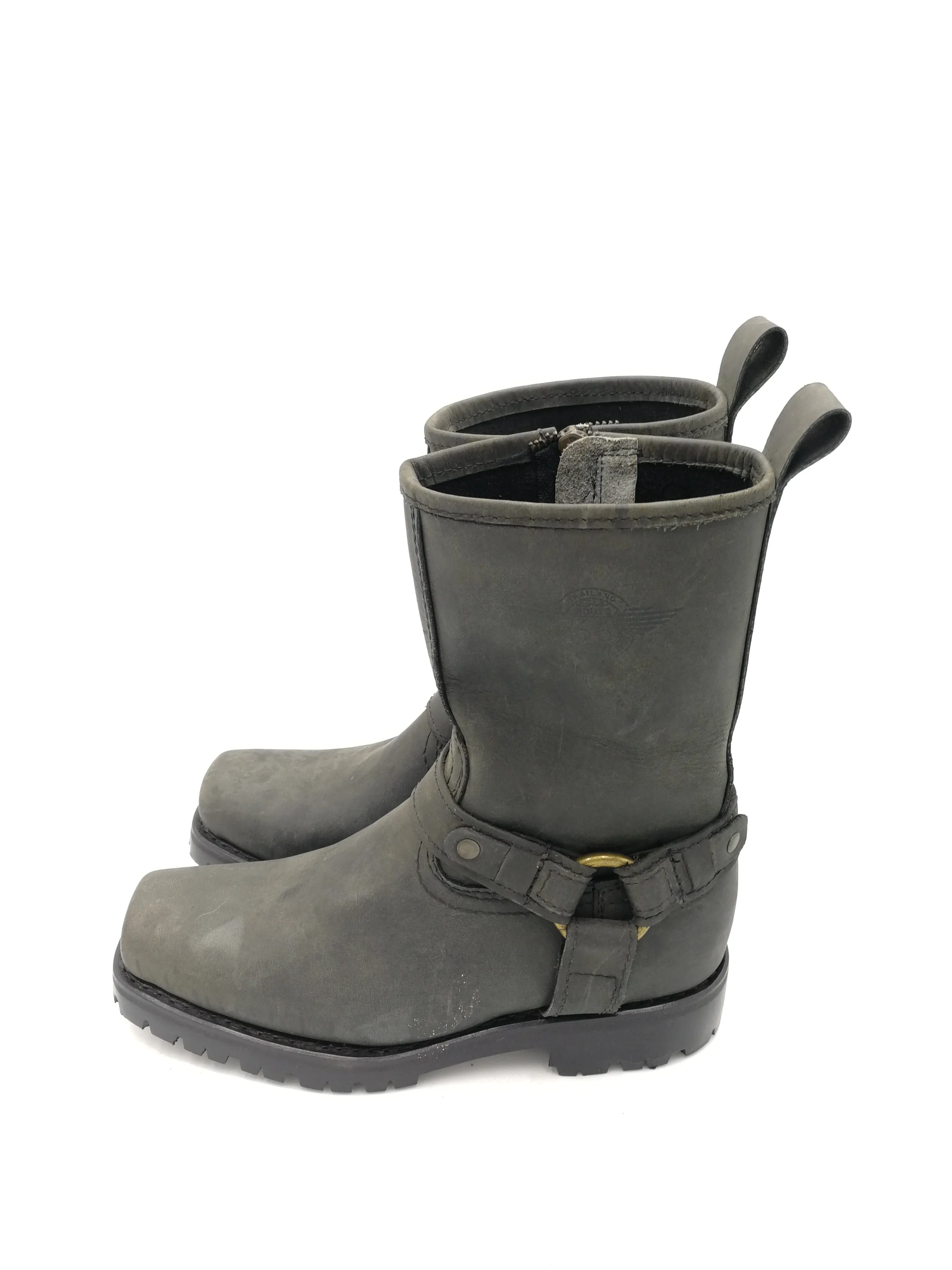 Route 66 Leather Biker Boots Black Size 39-40
