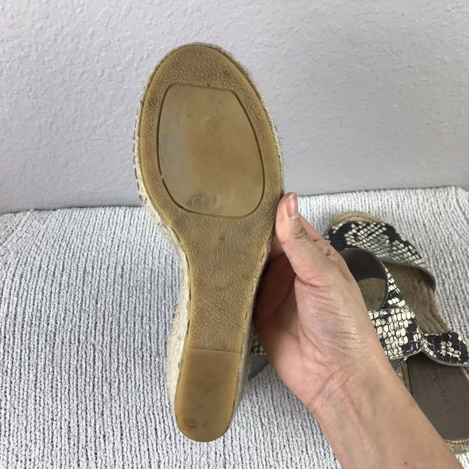 Snakeskin Print Espadrille Sandal