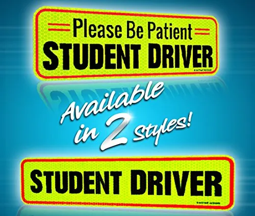 Student Driver Magnet Car Signs for The Novice or Beginner. Better Than A Decal or Bumper